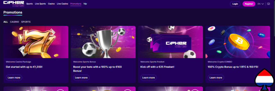 CipherWins Casino bonus