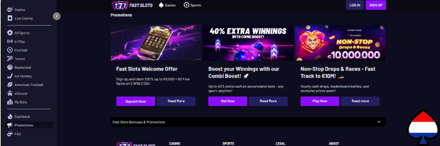 Fast Slots Casino bonus