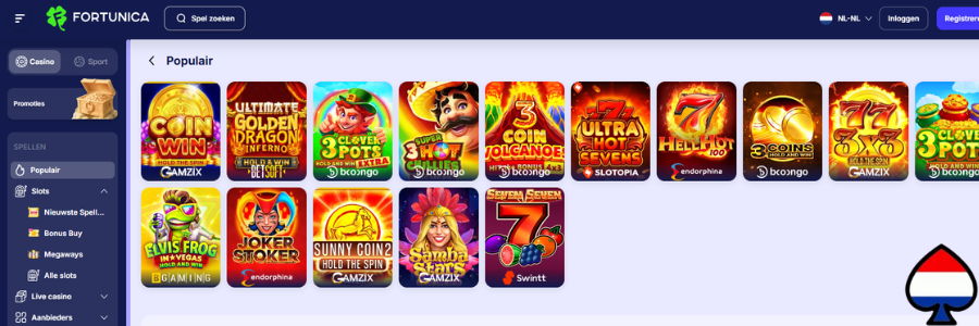 Fortunica Casino slots