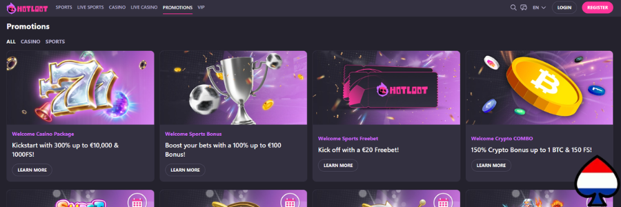 HotLoot Casino bonus