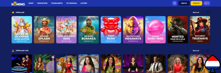 Koning Casino slots