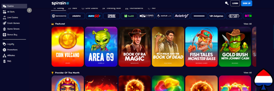 Spinsino Casino slots