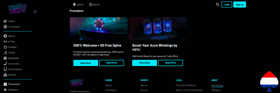 Turbowins Casino bonus