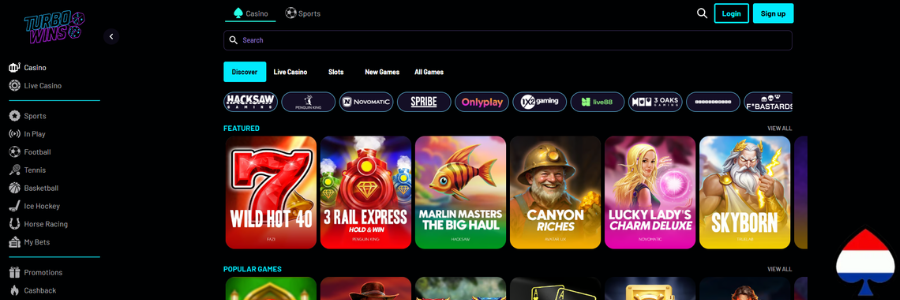 Turbowins Casino slots